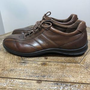 Ecco Brown Leather Lace Up Shoes Women’s Size 8.5